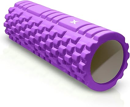 Different coloured foam rollers